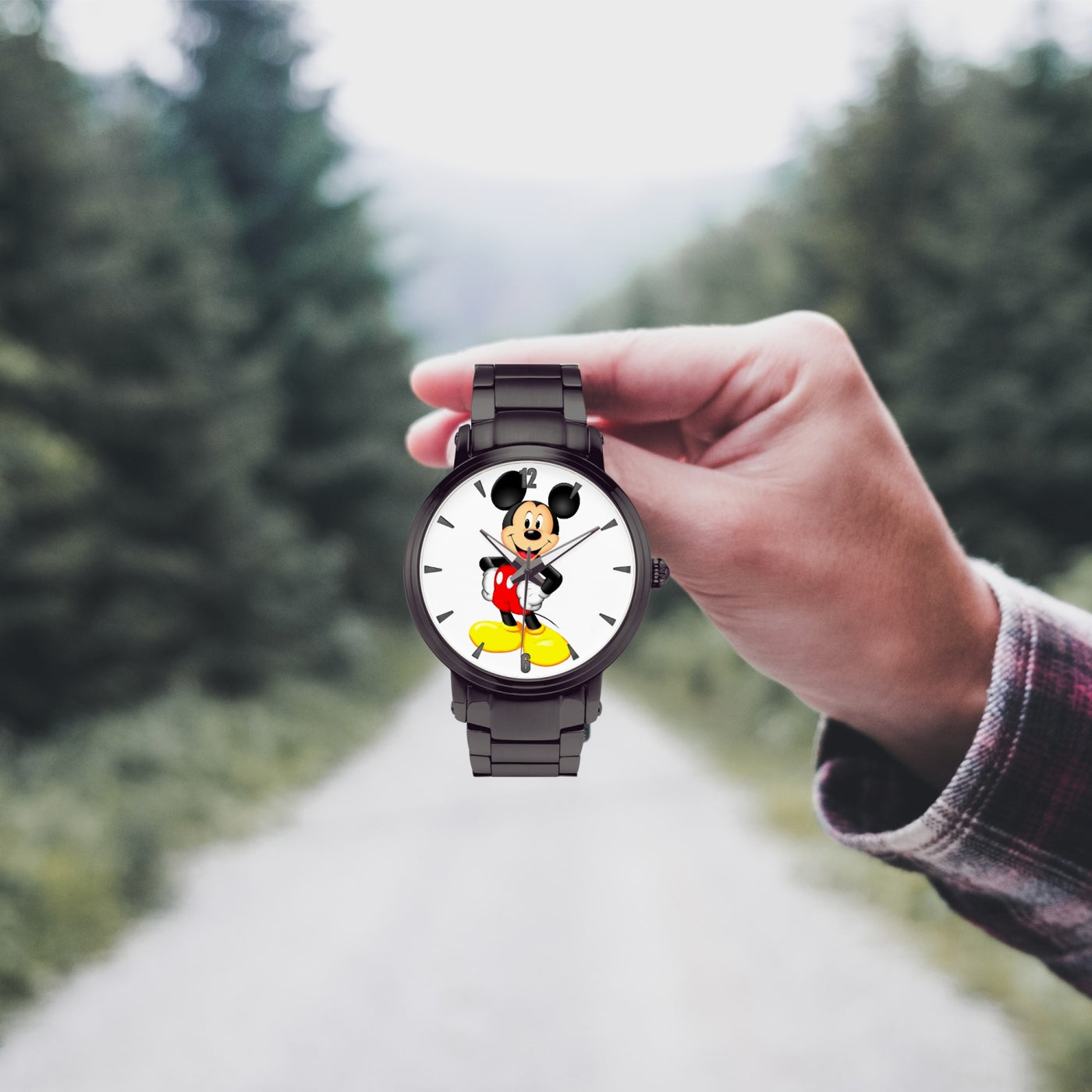 Mickey Mouse - New Steel Strap Automatic Watch (With Indicators)
