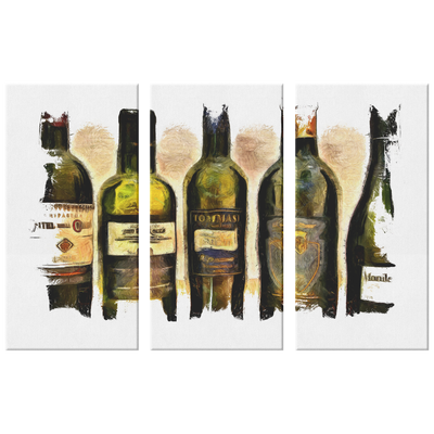 Vintage Wines II Triptych