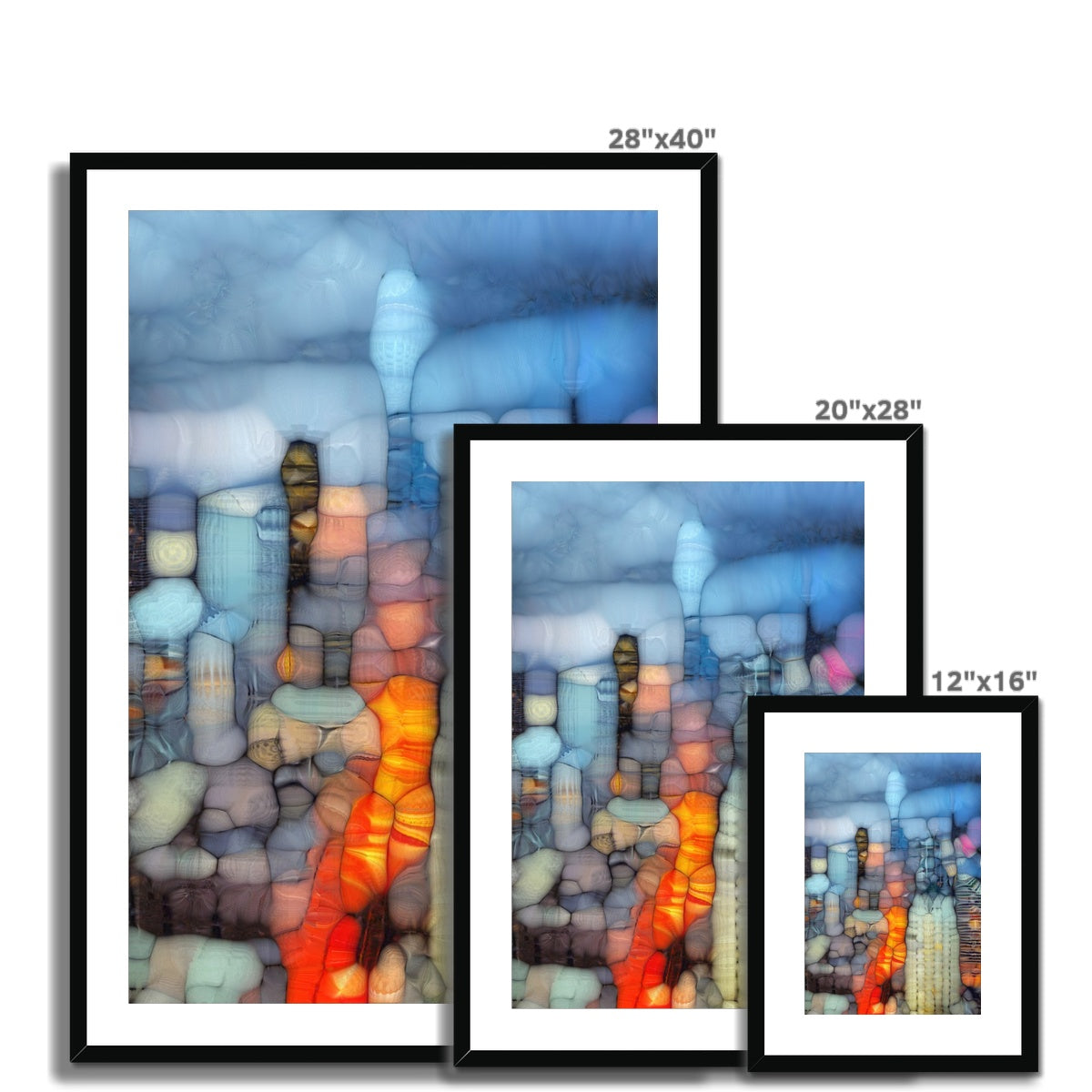 Blob City I Framed & Mounted Print
