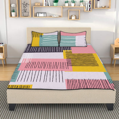 Geo 166 - Polyester Quilt Bed Sets