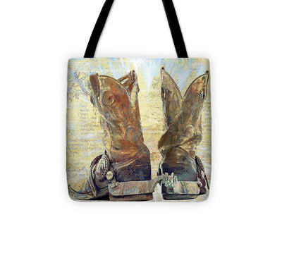 Boots and Spurs I - Tote Bag