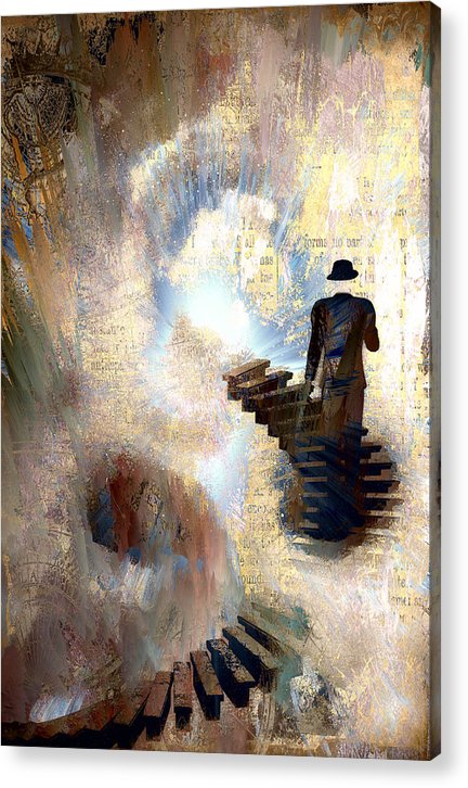 Climbing the Stairs To Success - Acrylic Print