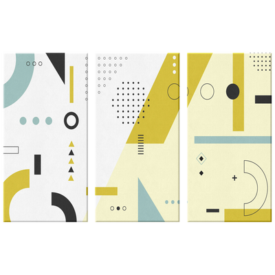 Abstract Shapes 575 Triptych