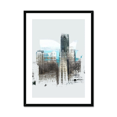Chicago Skyline I Framed & Mounted Print