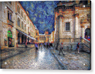 Dubrovnik Street - Acrylic Print