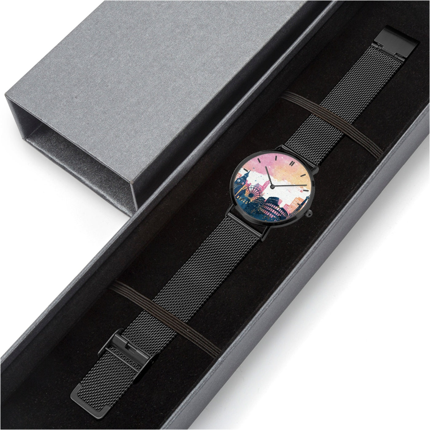 World Landmarks - Fashion Ultra-thin Stainless Steel Quartz Watch (With Indicators)