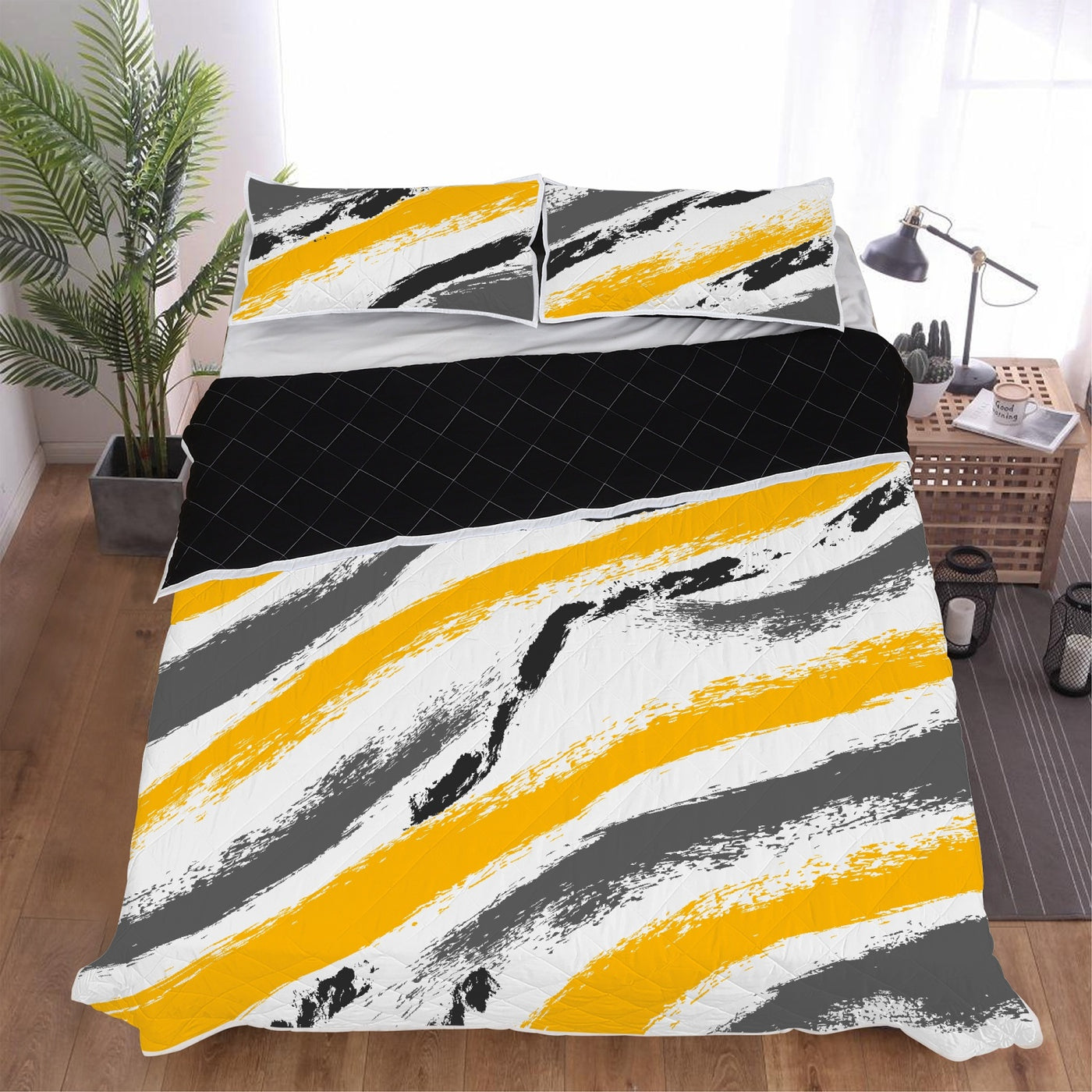 Brush Strokes 1360 - Polyester Quilt Bed Sets