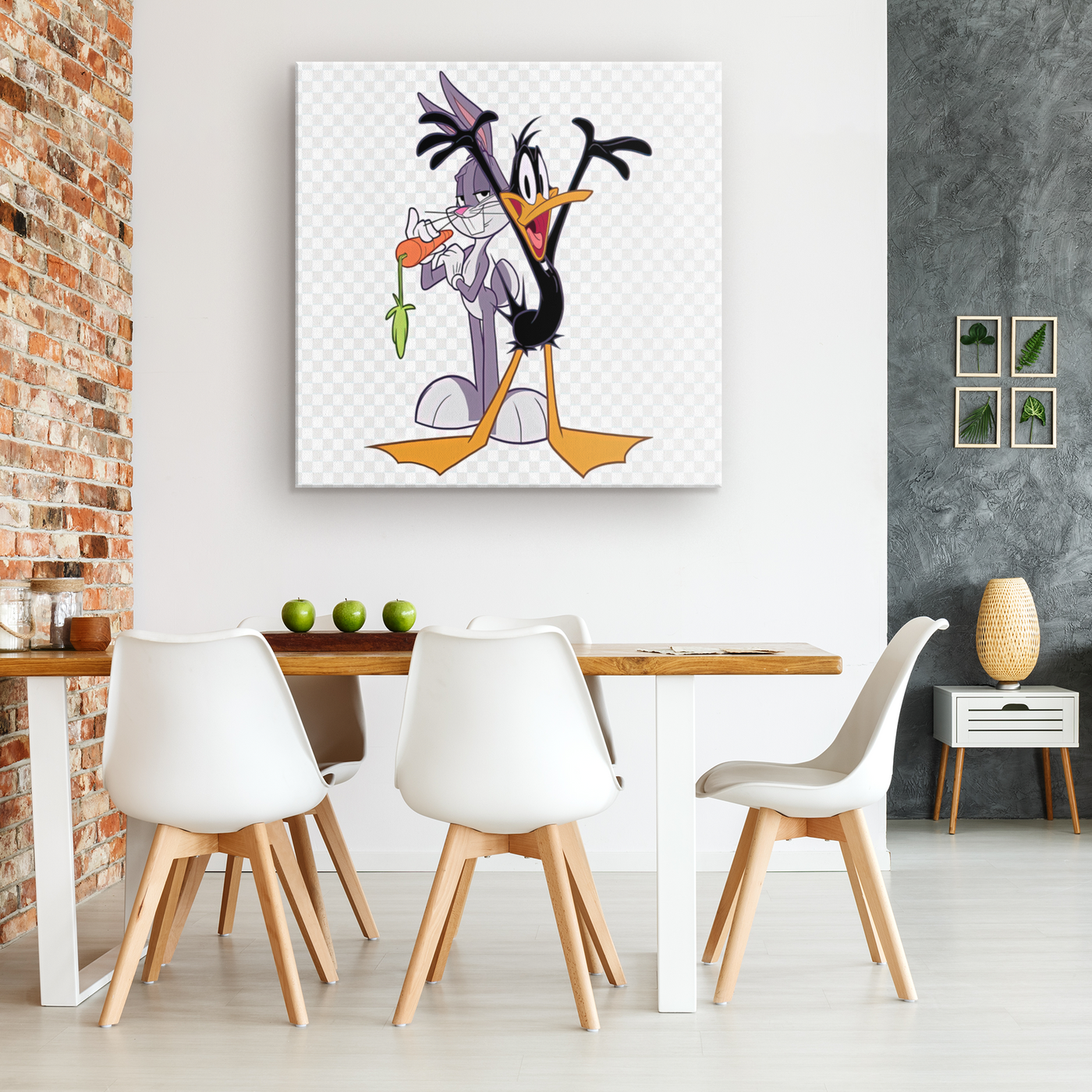 Bugs and Daffy Canvas Wrap