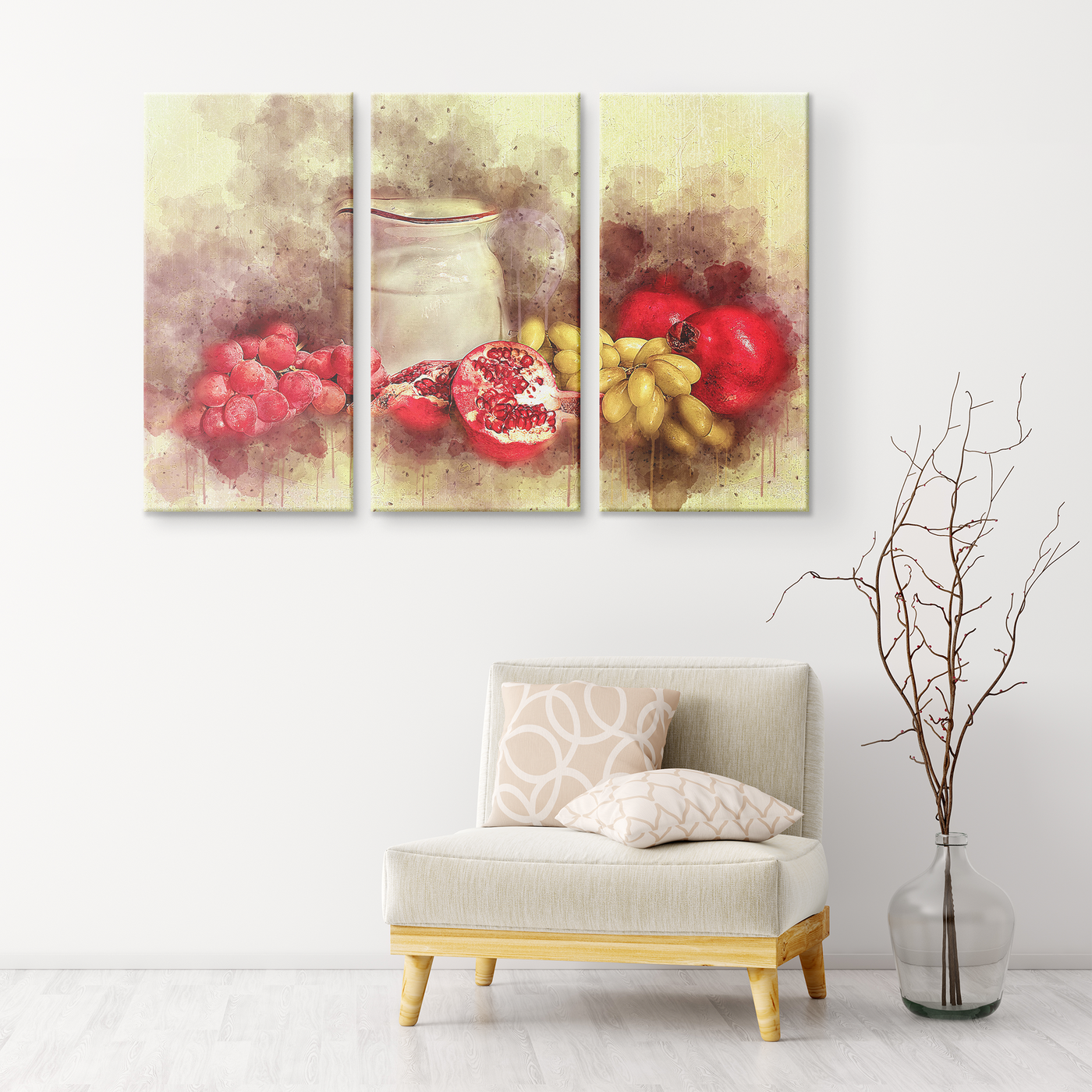 Fruit Still Life Triptych