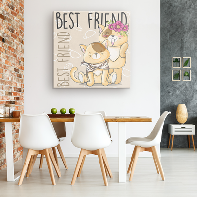 Best Friends II Canvas Wrap