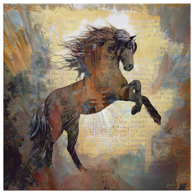 Horse Tales I Canvas Wrap