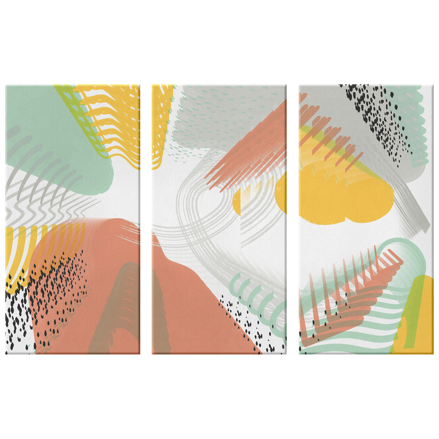 Abstract Shapes 510 Triptych