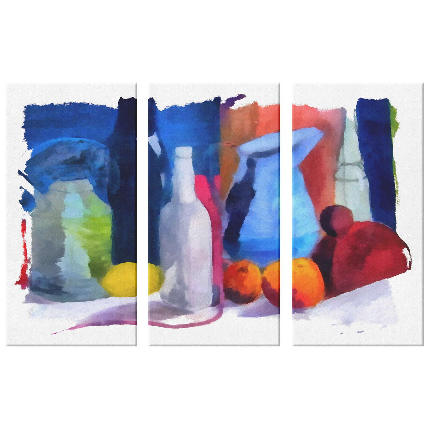 Bottles and Jugs Triptych