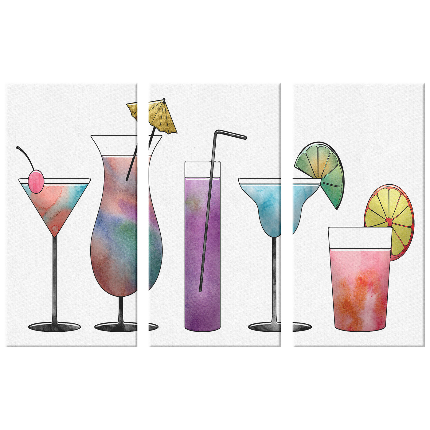 Mixed Drinks Triptych