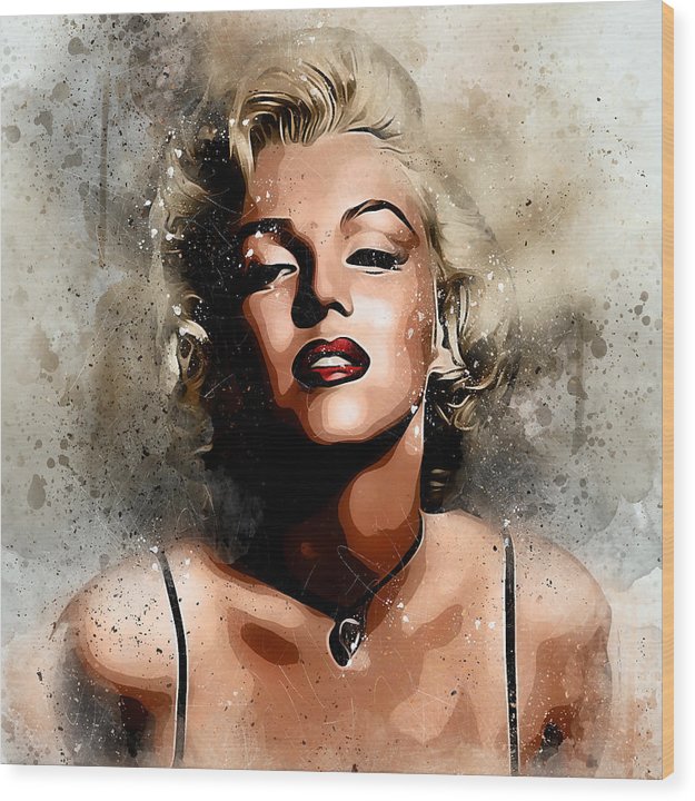 Remembering Marilyn - Wood Print