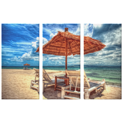 Pandanon Island Philippines Triptych