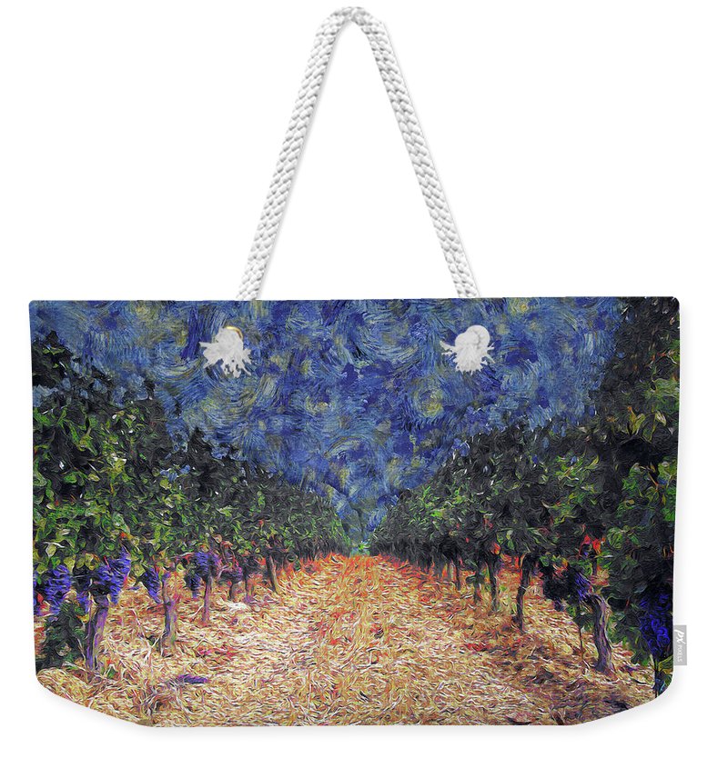 Starry Vineyard Night - Weekender Tote Bag