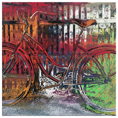 Red Bike Canvas Wrap