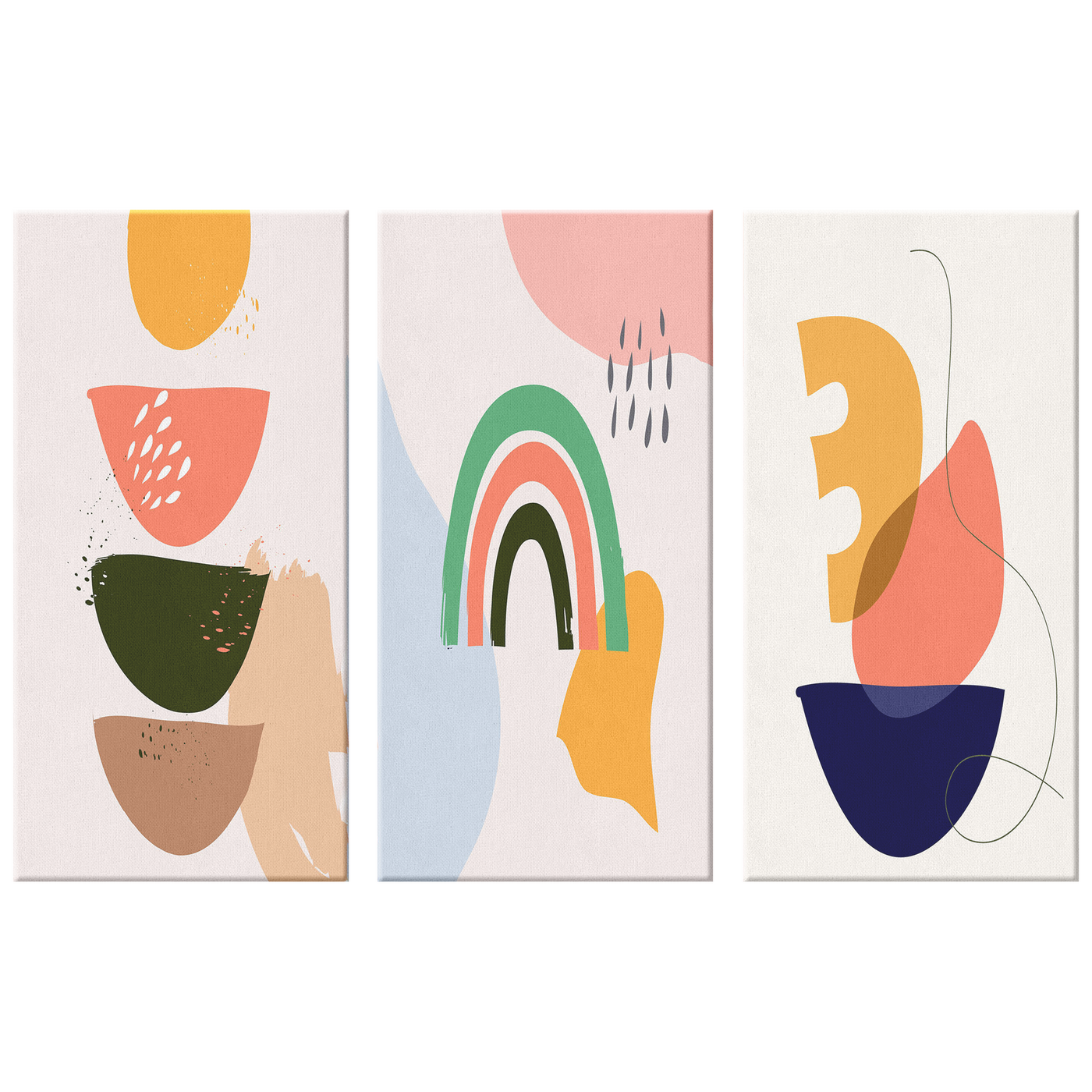 Abstract Shapes 43 Triptych