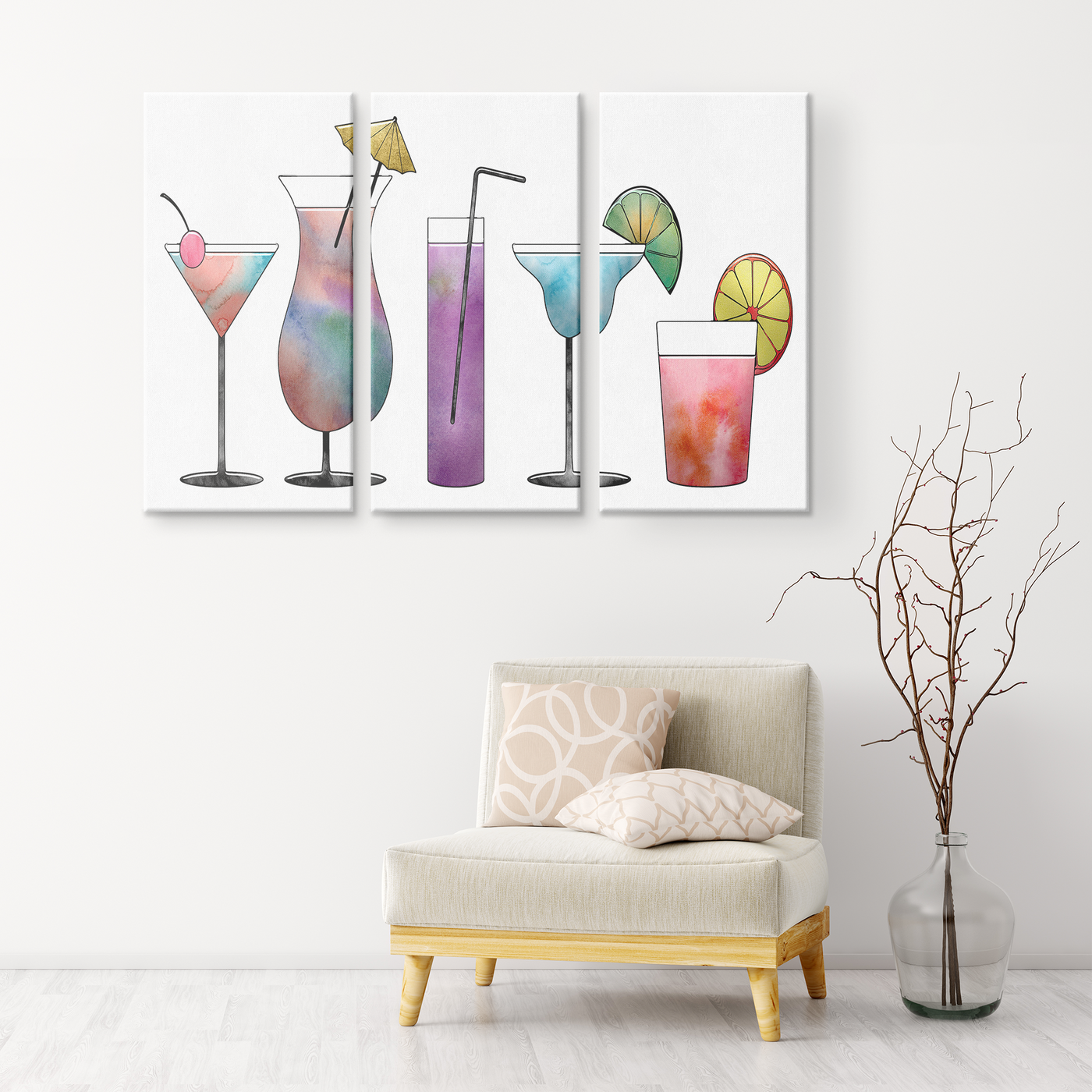 Mixed Drinks Triptych